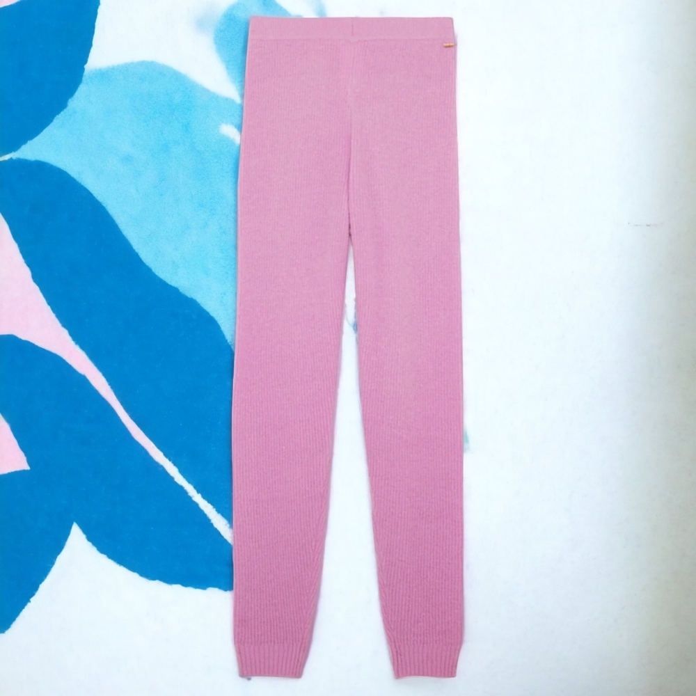 SAVAGE X FENTY MS. MINX KNIT SLEEP PANTS SZ L BUBBLE PINK